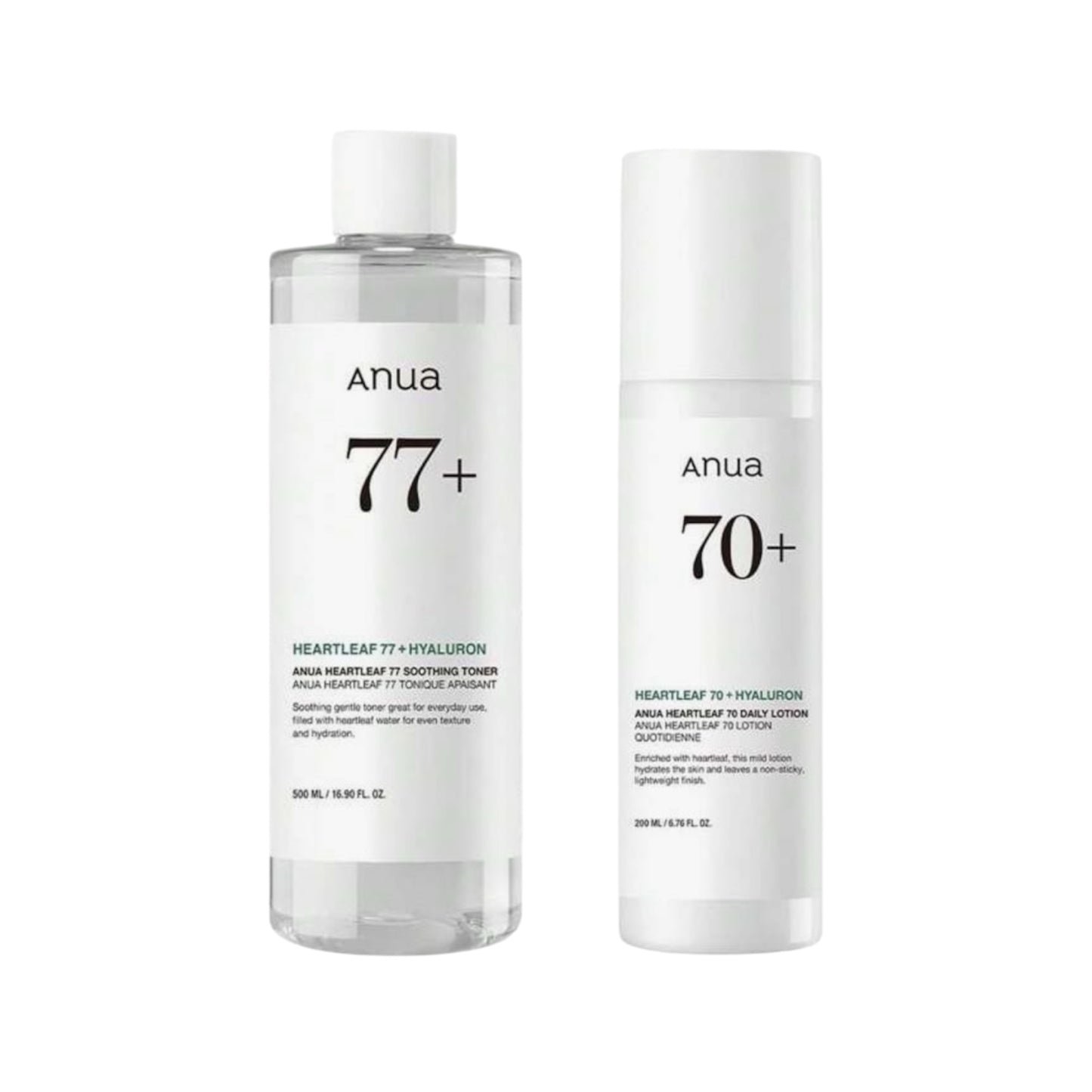 Anua Heartleaf 77 Soothing Toner+70 Daily Lotion