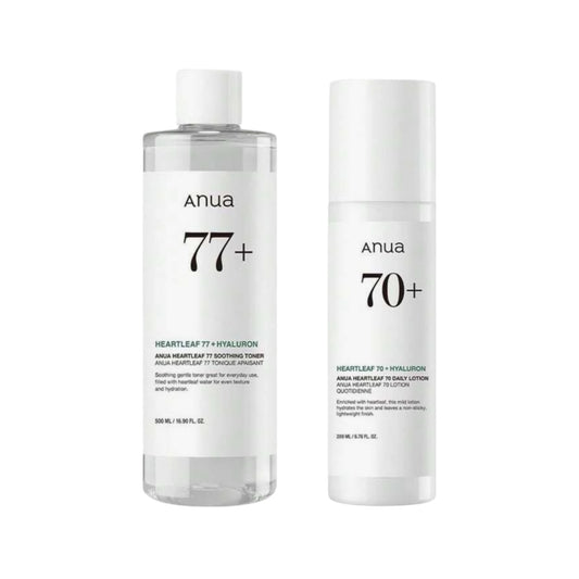 Anua Heartleaf 77 Soothing Toner+70 Daily Lotion